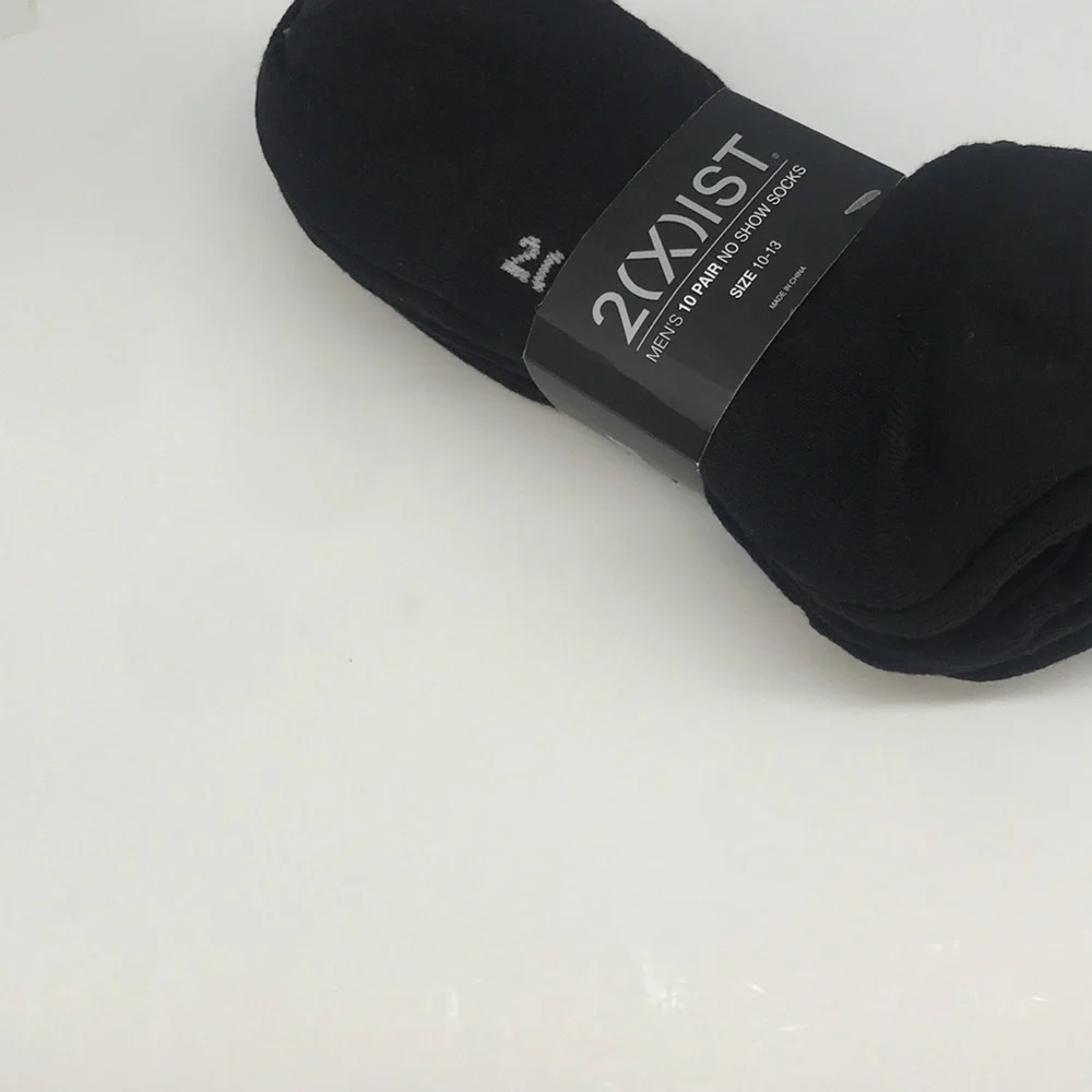 2(X)IST MENŚ 10 PAIR NO SHOW SOCKS SIZE 10-13 - Picture 3 of 14